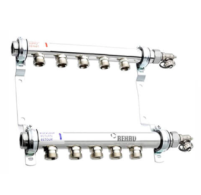 Колектор розподільний HLV 5 для систем опалення ( стальний) 5 контури 3/4"